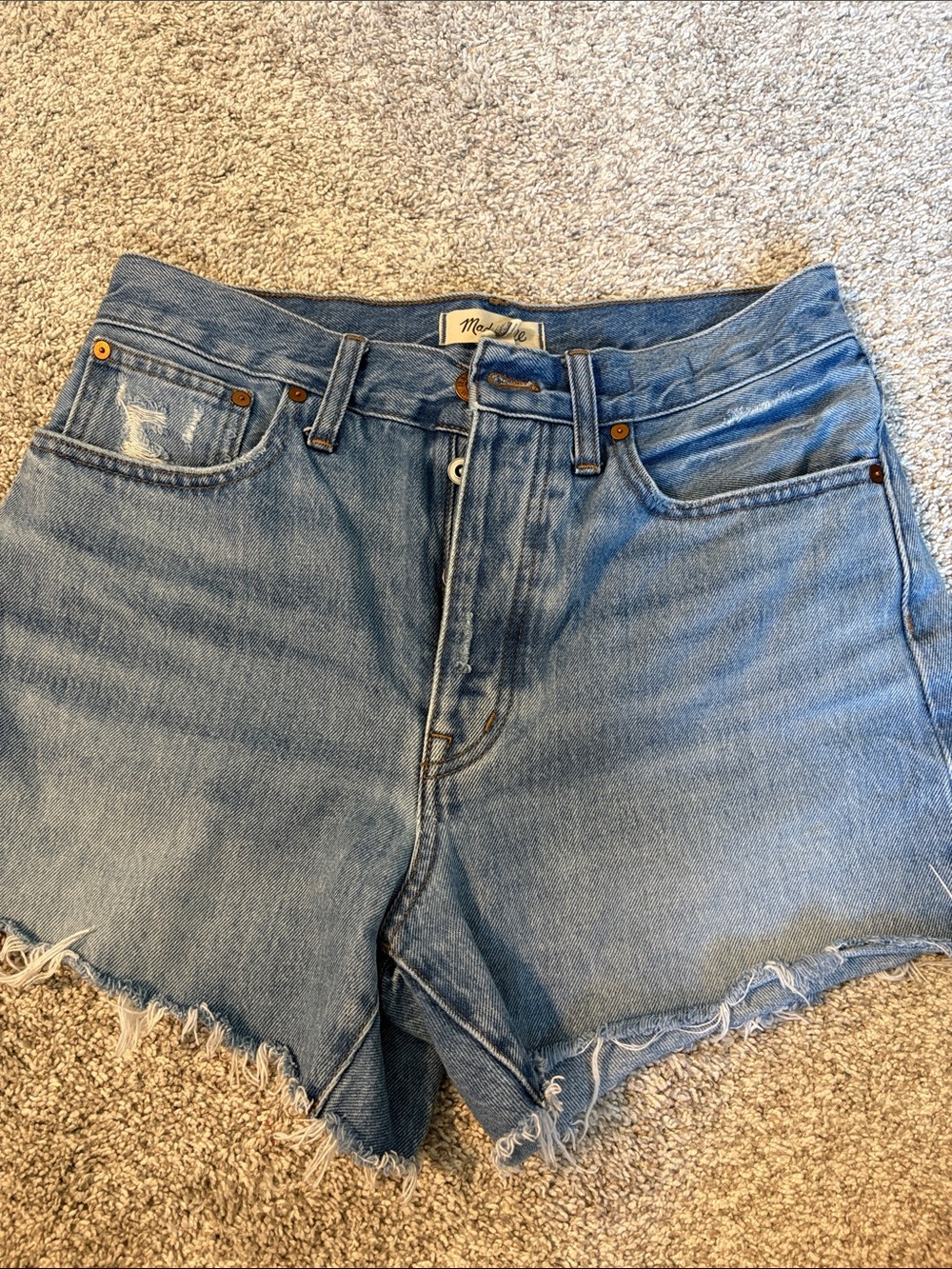 Madewell Washed Dad Jean Short